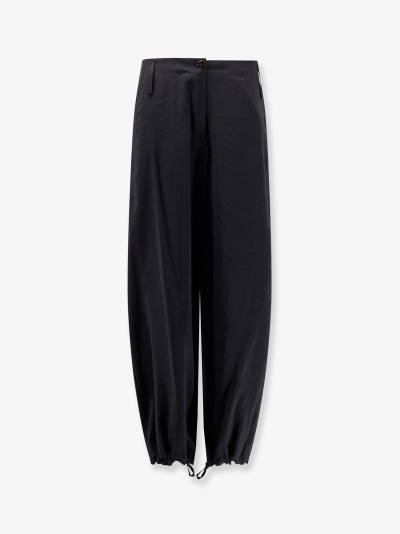 Alysi Alysi Modal Trousers with Drawstring Black - World Class Fashion