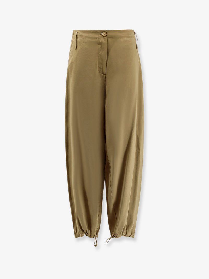 Alysi Alysi Modal Trousers with Drawstring Green - World Class Fashion