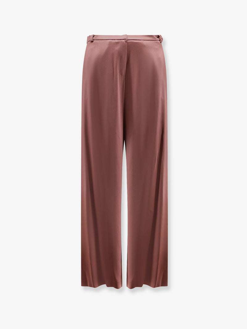 Alysi Alysi Satin Trousers Pink Women - World Class Fashion