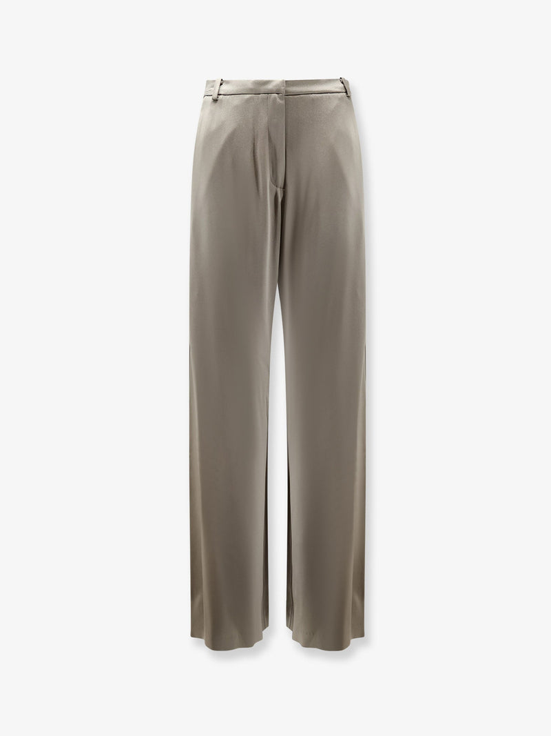 Alysi Alysi Satin Trousers Green Women - World Class Fashion