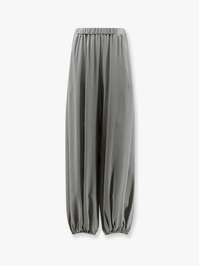Alysi Alysi Balloon Silk Trousers Grey - World Class Fashion