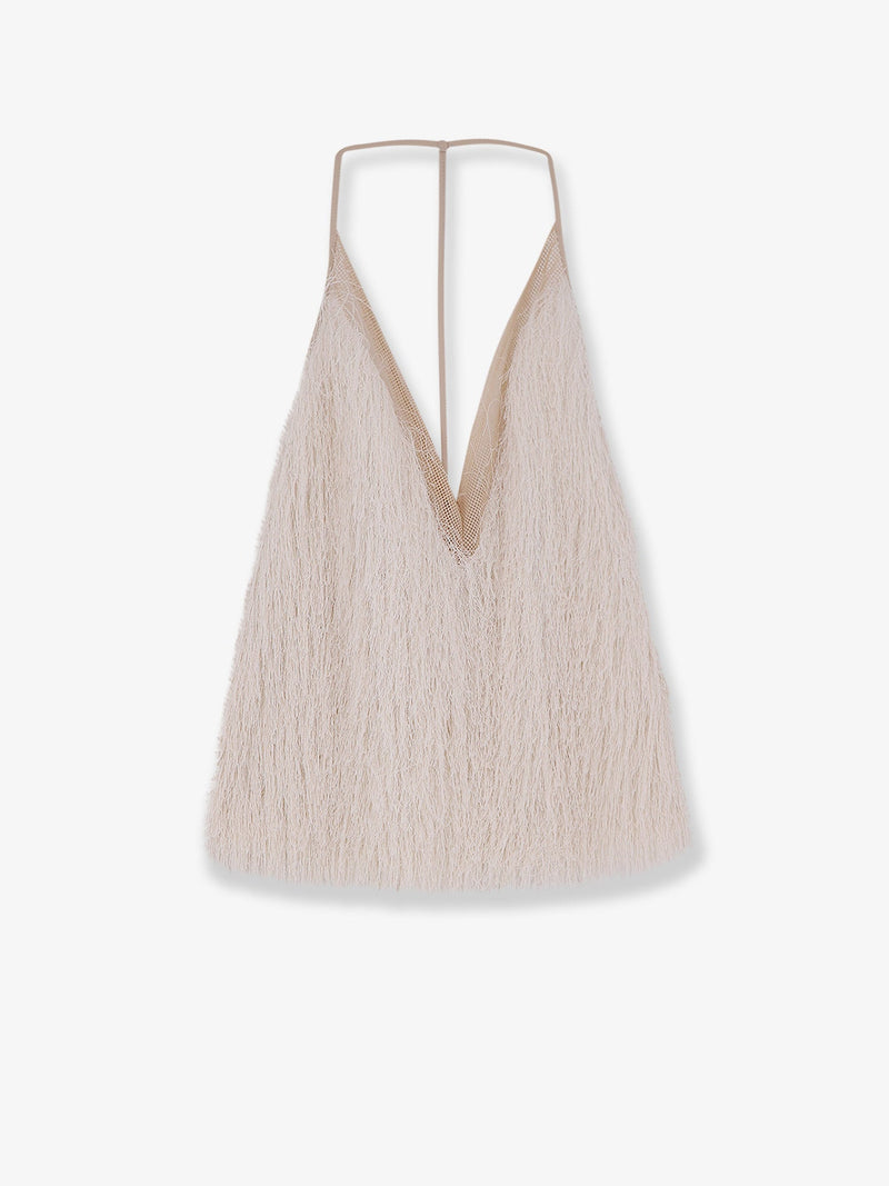 Alysi Alysi Fringed Top White Women - World Class Fashion