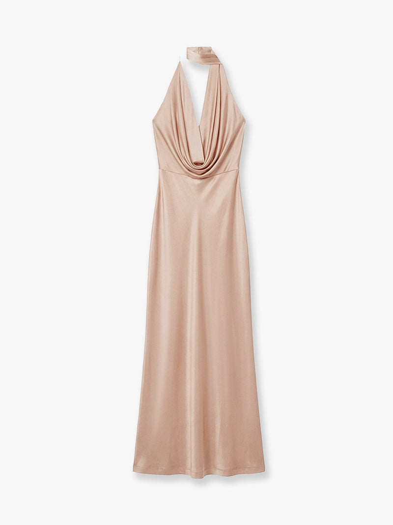 Amazuìn Vestido Beige de Punto Vivienne de Amazuìn - World Class Fashion