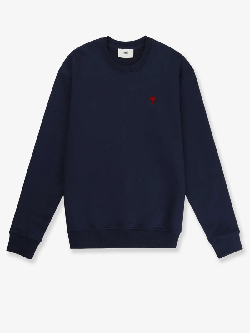 AMI Paris AMI Paris Cotton Sweatshirt Blue Men - World Class Fashion