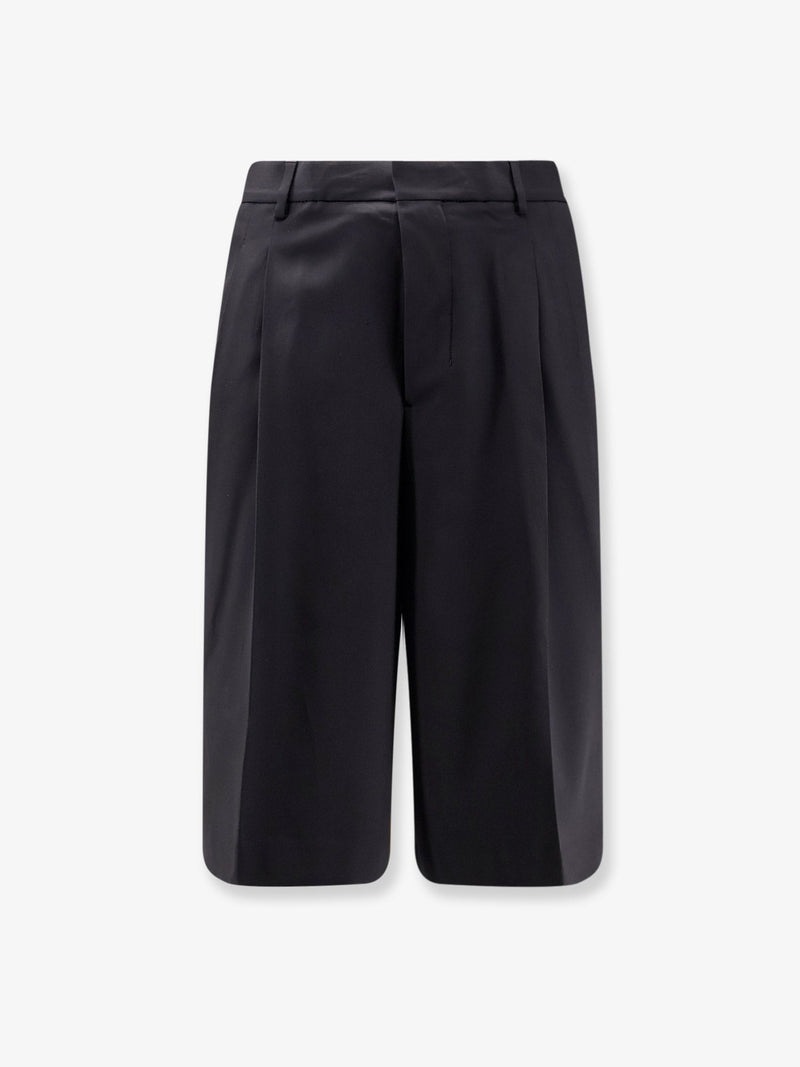 AMI Paris AMI Paris Virgin Wool Shorts Black - World Class Fashion
