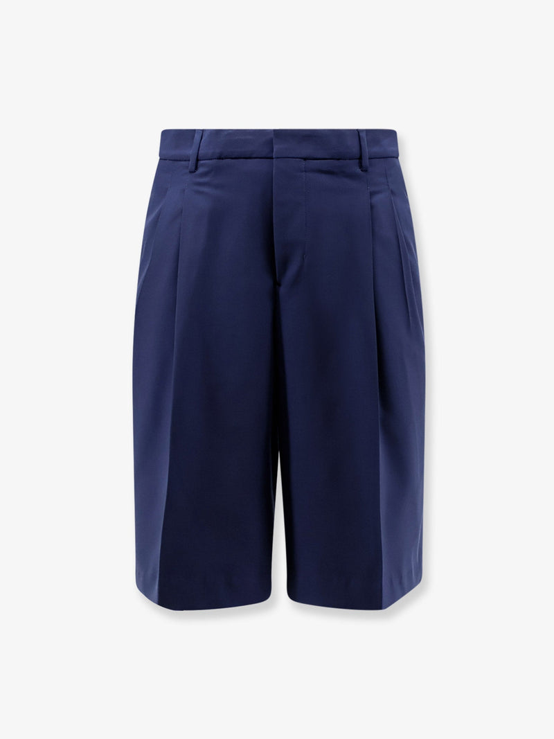 AMI Paris AMI Paris Virgin Wool Shorts Blue Men - World Class Fashion