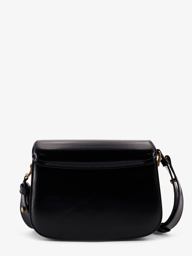 AMI Paris AMI Paris Leather Shoulder Bag Black Women - World Class Fashion