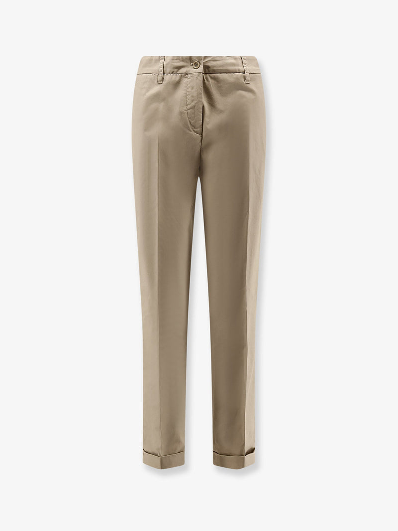 Aspesi Aspesi Cotton Trousers Beige Women - World Class Fashion