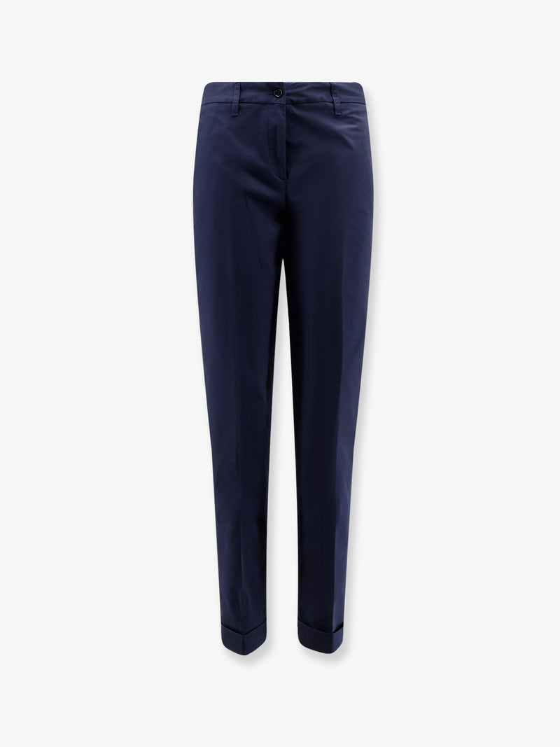 Aspesi Aspesi Stretch Cotton Trousers Blue Women - World Class Fashion