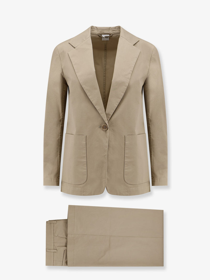 Aspesi Aspesi Stretch Cotton Suit Beige Women - World Class Fashion