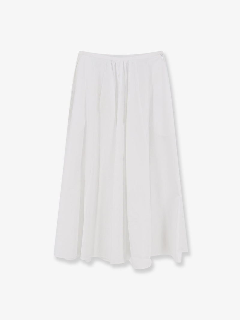 Aspesi Aspesi Cotton Long Skirt White - World Class Fashion