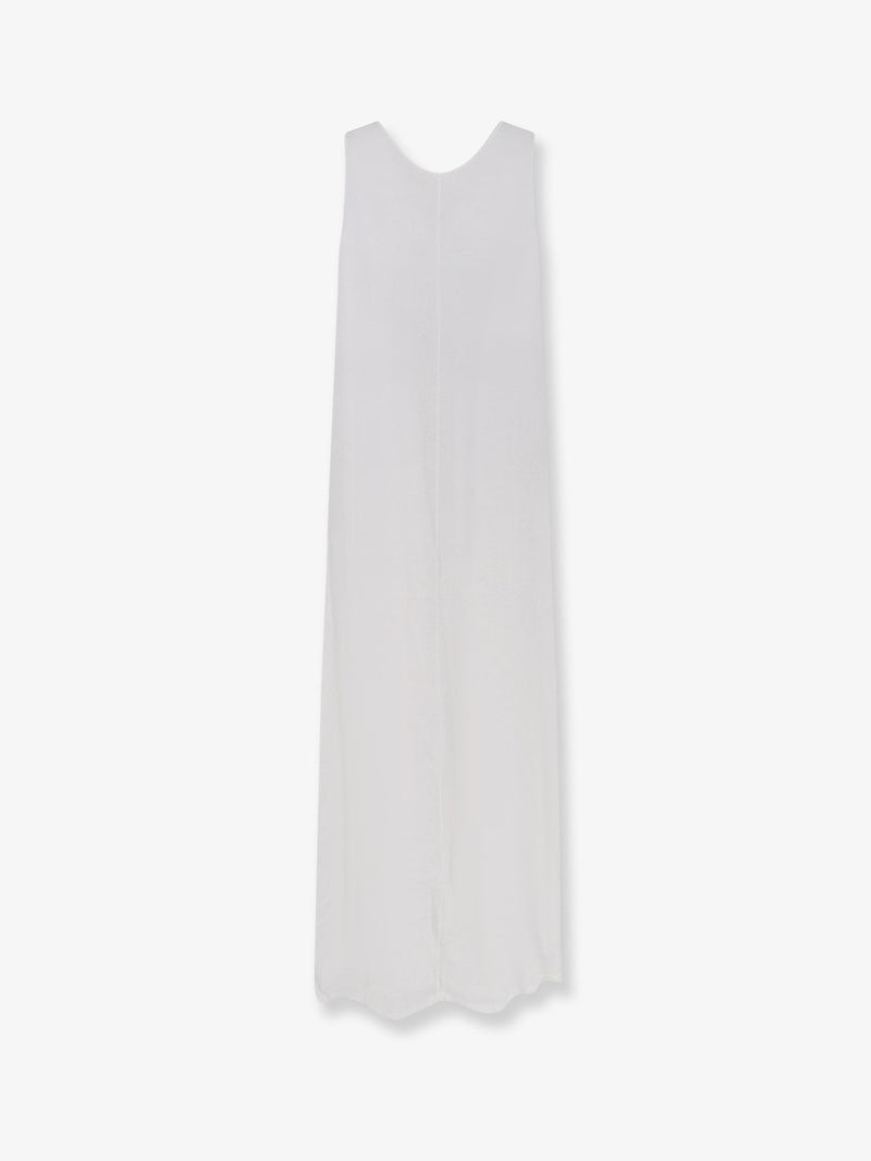 Aspesi Aspesi Vissuto Linen Dress White - World Class Fashion