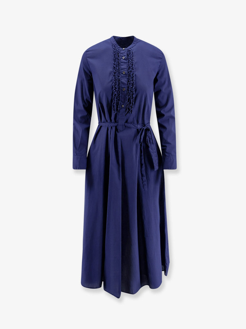 Aspesi Aspesi Handcrafted Fabric Dress Blue - World Class Fashion