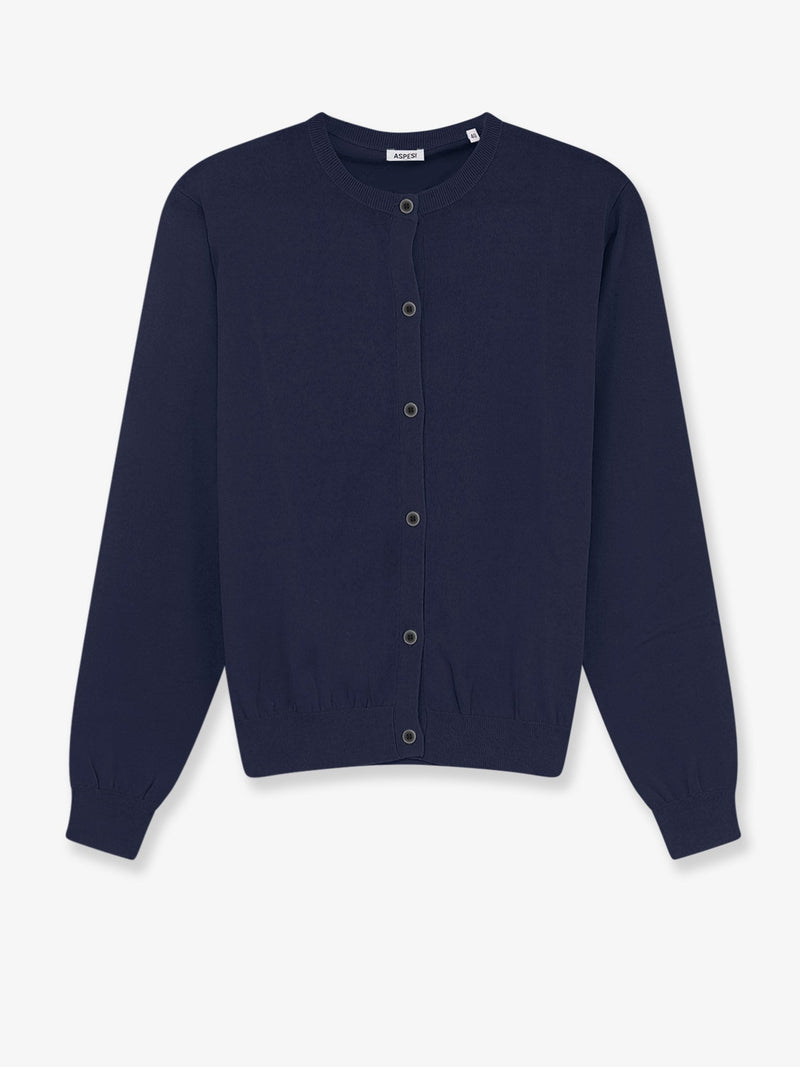 Aspesi Aspesi Cotton Cardigan Blue - World Class Fashion