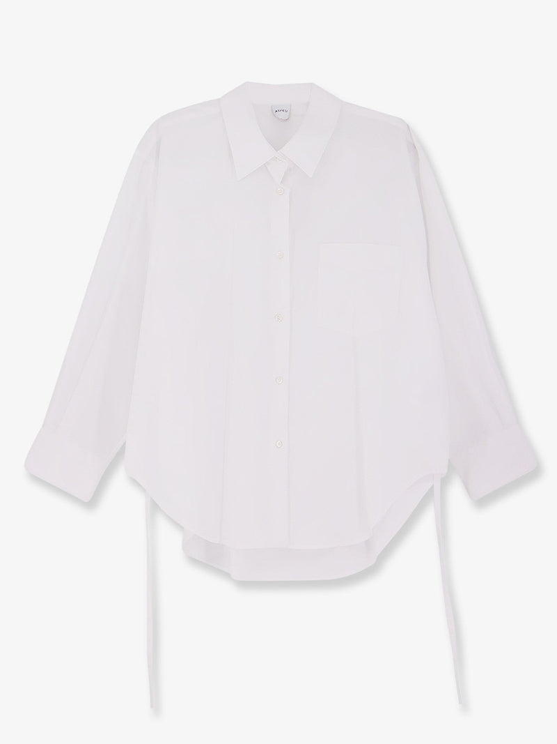 Aspesi Aspesi Oversize Cotton Shirt White - World Class Fashion