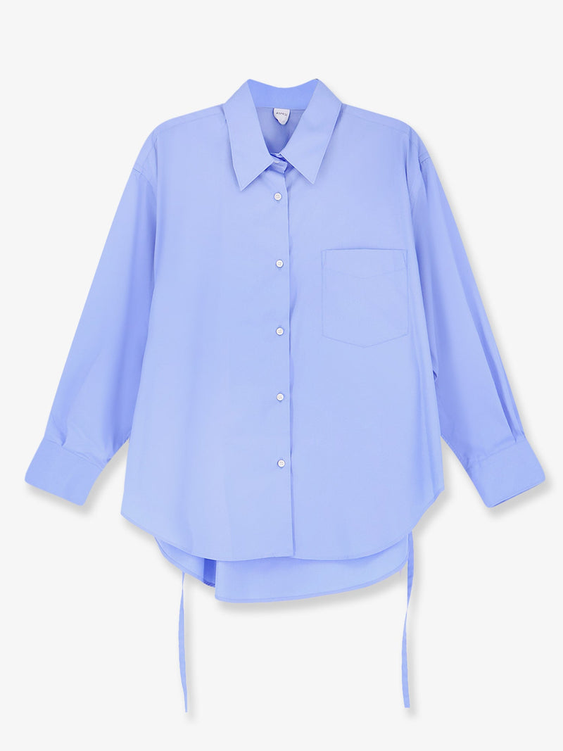 Aspesi Aspesi Overshirt Cotton Shirt Blue - World Class Fashion