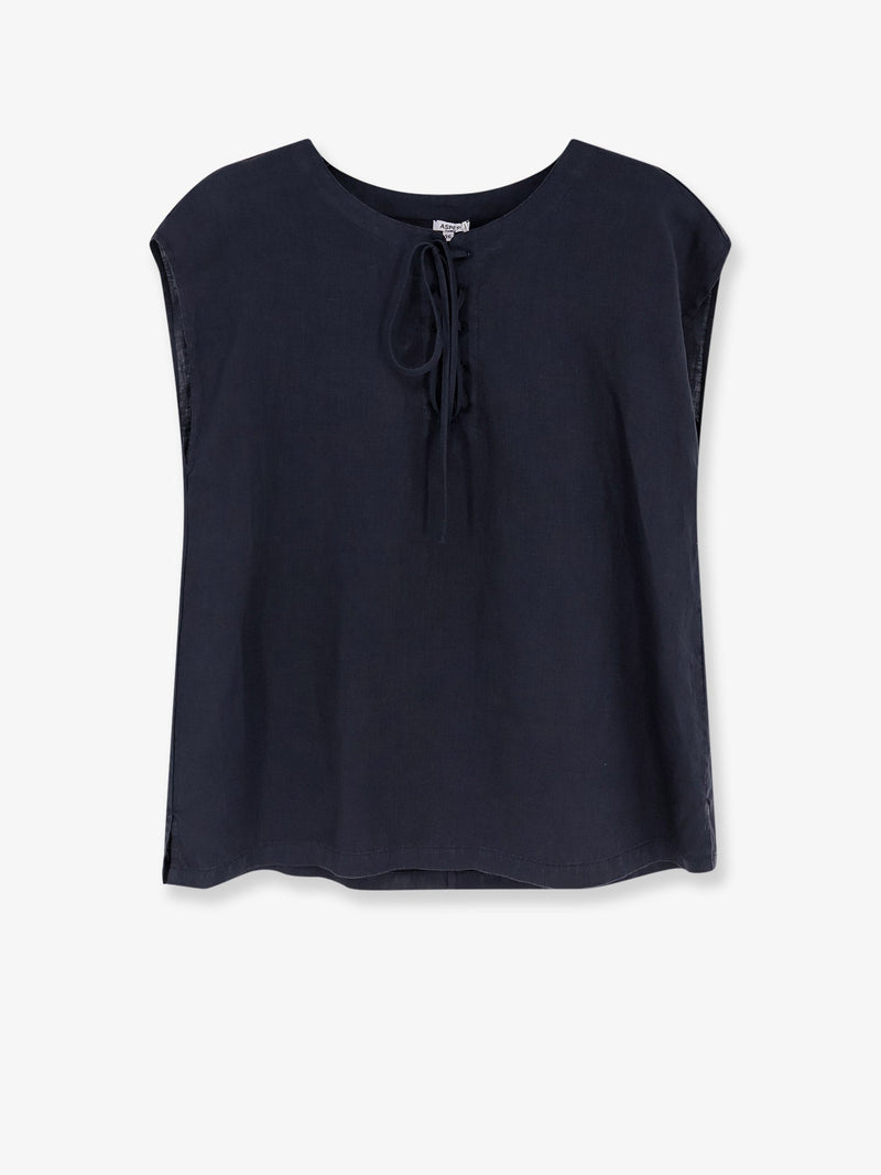 Aspesi Aspesi Linen Shirt Blue Women - World Class Fashion
