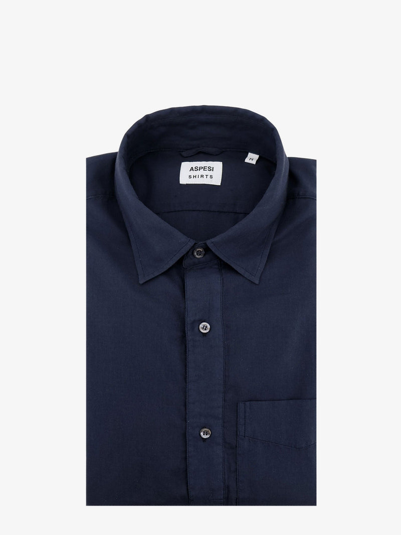 Aspesi Aspesi Cotton Shirt Blue Men - World Class Fashion