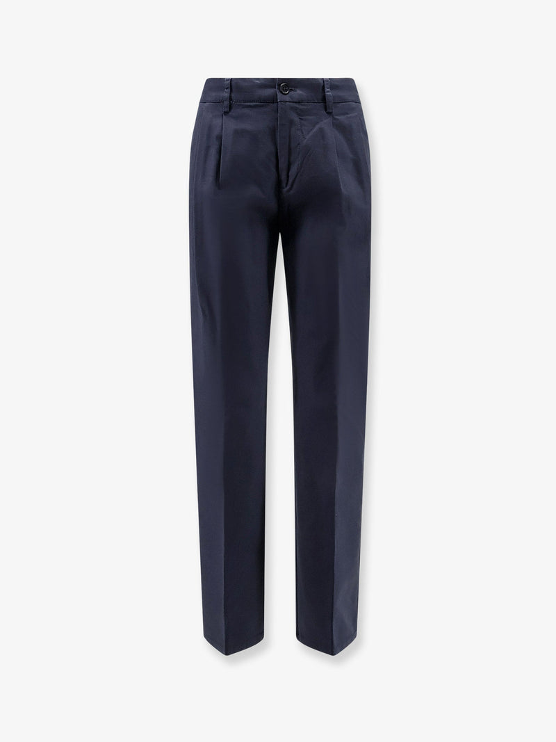 Aspesi Aspesi Cotton Trousers Blue Women - World Class Fashion