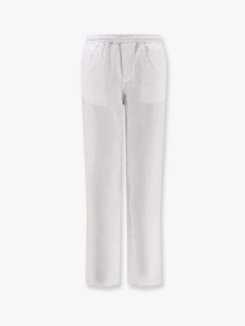 Aspesi Aspesi Ventura Linen Trousers White - World Class Fashion