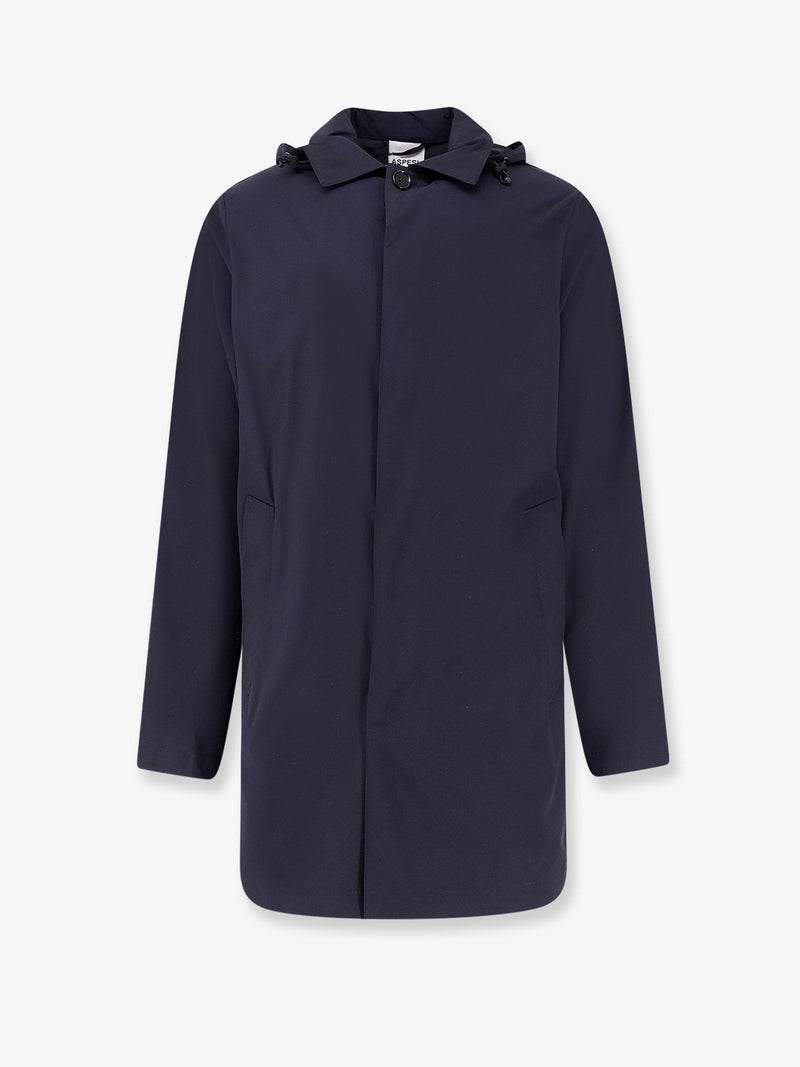 Aspesi Aspesi Stadio Hooded Waterproof Jacket Blue - World Class Fashion