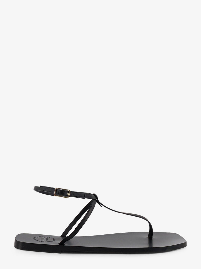 Atp Atelier Atp Atelier Alassio Leather Sandals Black - World Class Fashion
