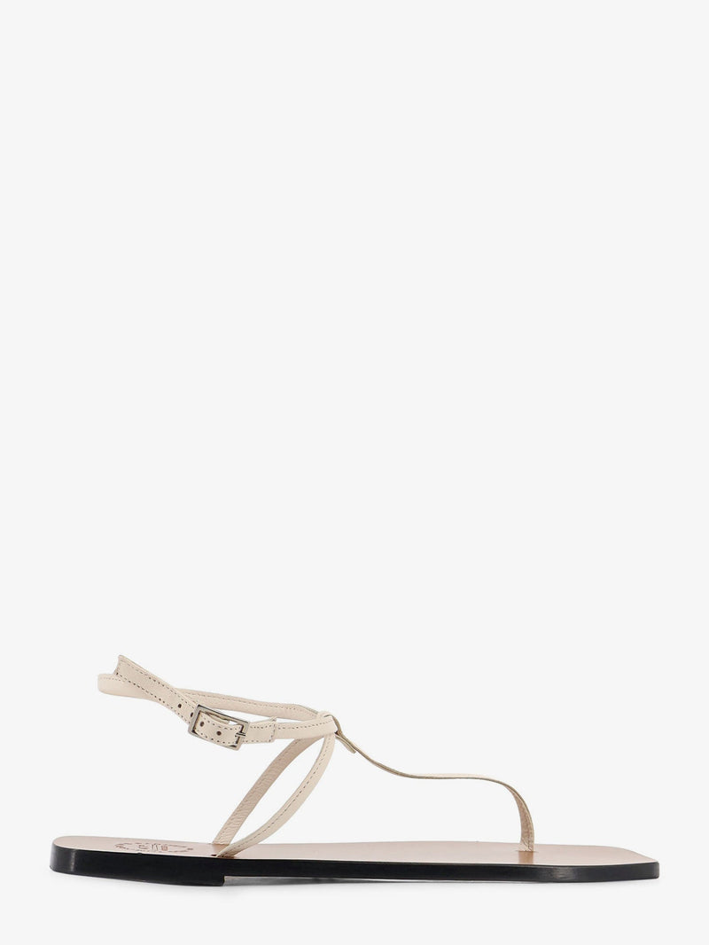 Atp Atelier Atp Atelier Alassio Leather Sandals Beige - World Class Fashion