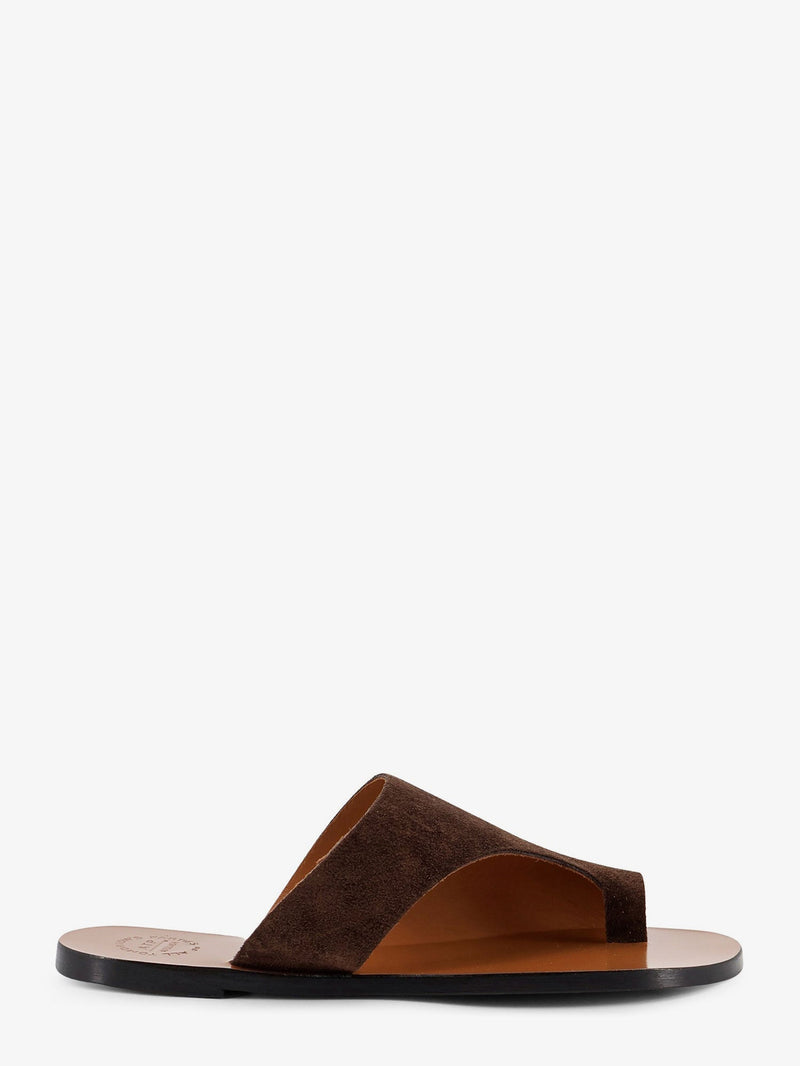 Atp Atelier Atp Atelier Rosa Suede Sandals Brown - World Class Fashion