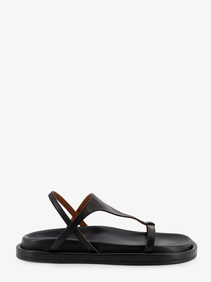 Atp Atelier Atp Atelier Ultimo Leather Sandals Black - World Class Fashion