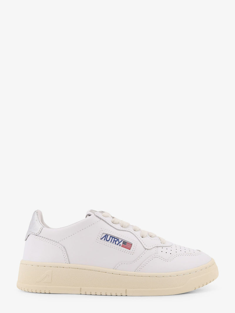 Autry Autry Medalist Zapatillas de Piel Blanco Plata - World Class Fashion