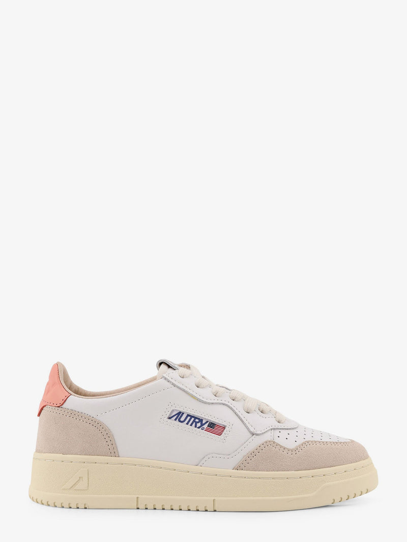 Autry Zapatillas de piel Autry Medalist blanco melocotón rosa - World Class Fashion