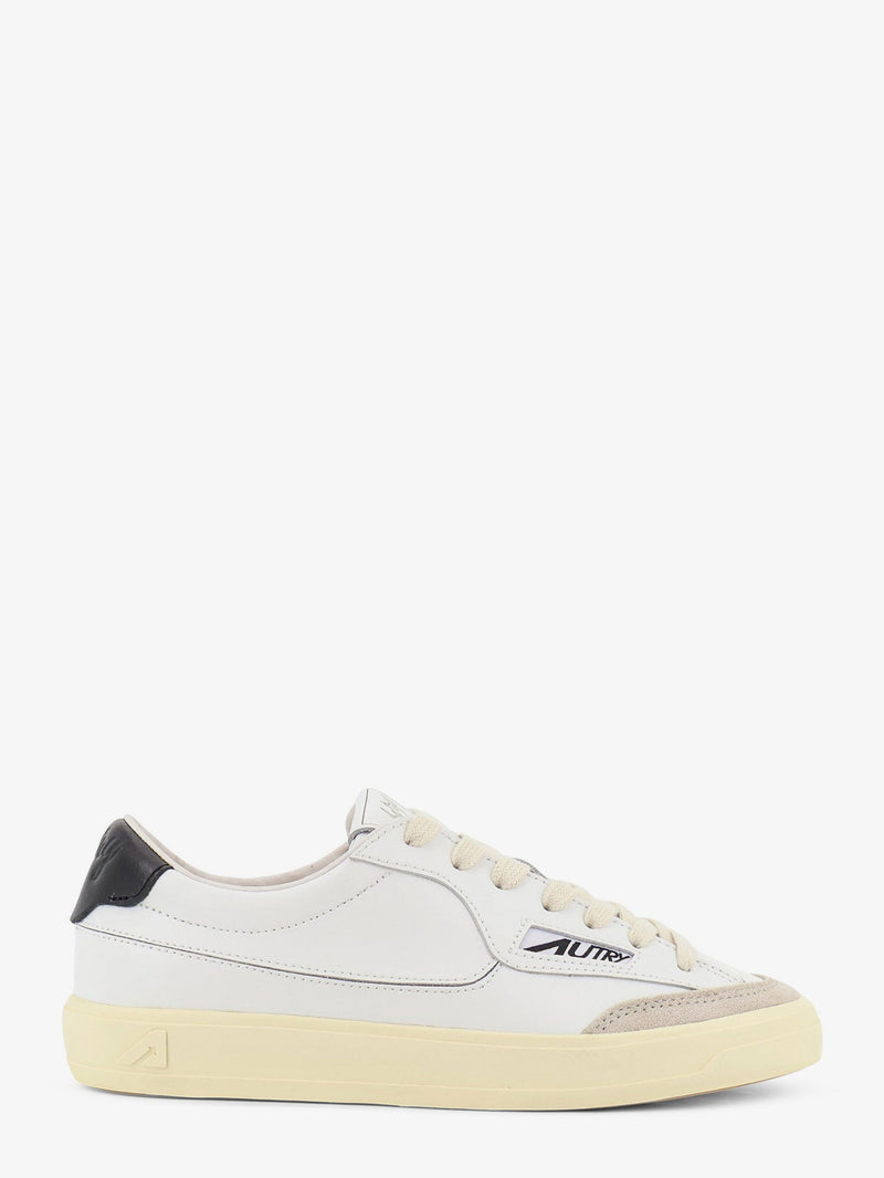 Autry Zapatillas de piel con inserciones de ante Autry Windscape en blanco - World Class Fashion