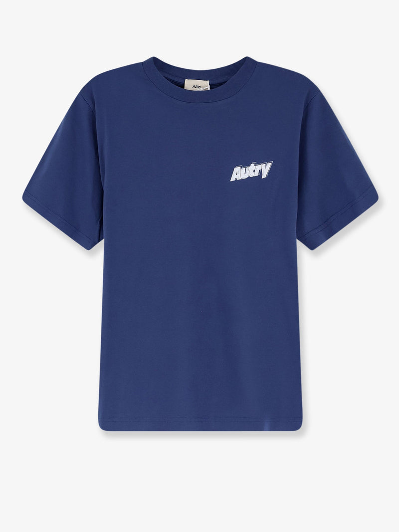 Autry Autry Camiseta de algodón azul para hombre - World Class Fashion
