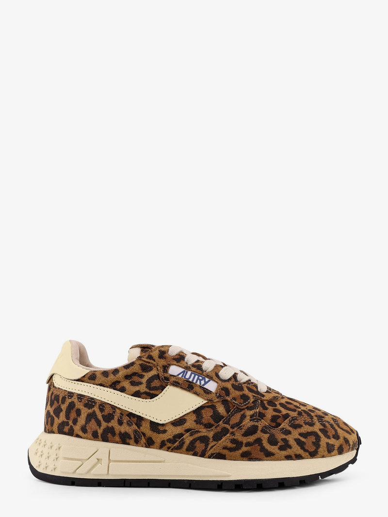 Autry Zapatillas bajas de ante con estampado animal Reelwind de Autry - World Class Fashion