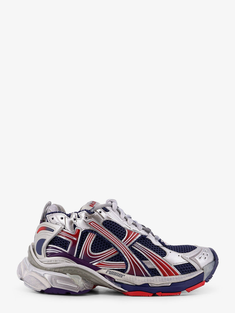 Balenciaga Balenciaga Mesh and Nylon Runner Sneakers Grey - World Class Fashion