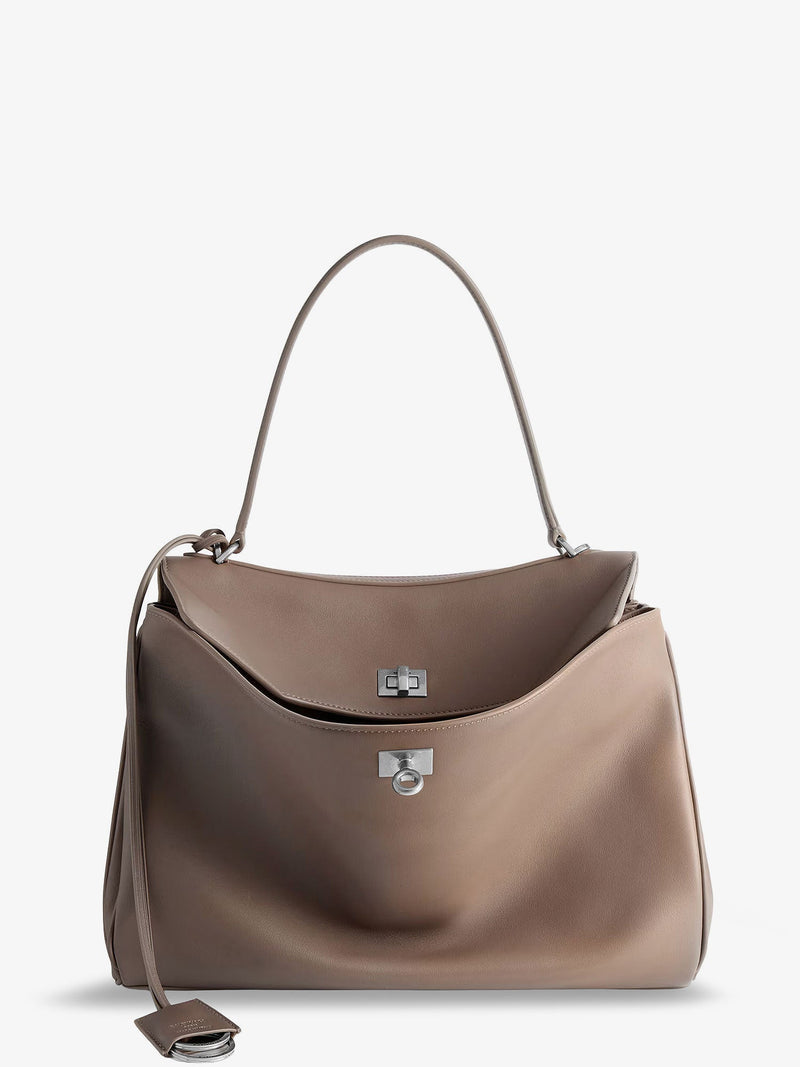 Balenciaga Balenciaga Rodeo Medium Leather Crossbody Bag Brown - World Class Fashion