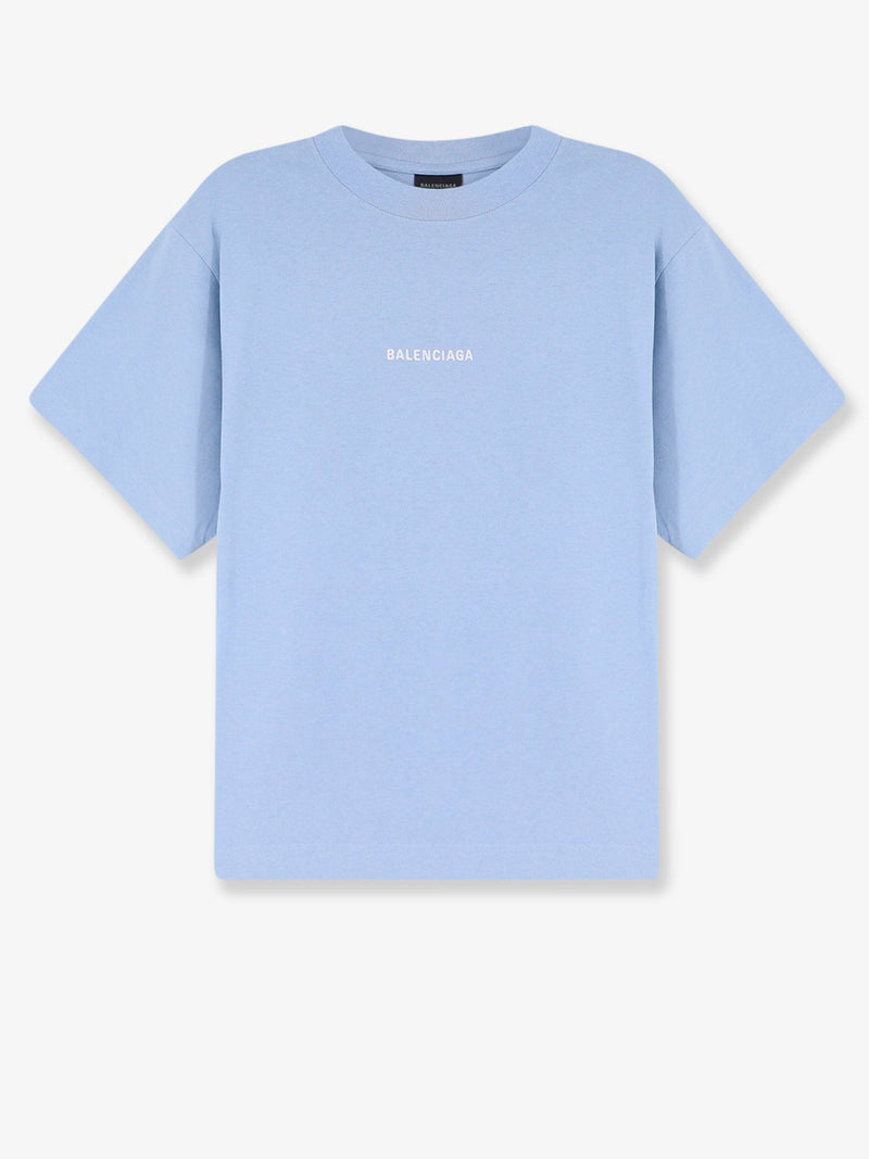 Balenciaga Balenciaga Cotton T-Shirt Blue Women - World Class Fashion