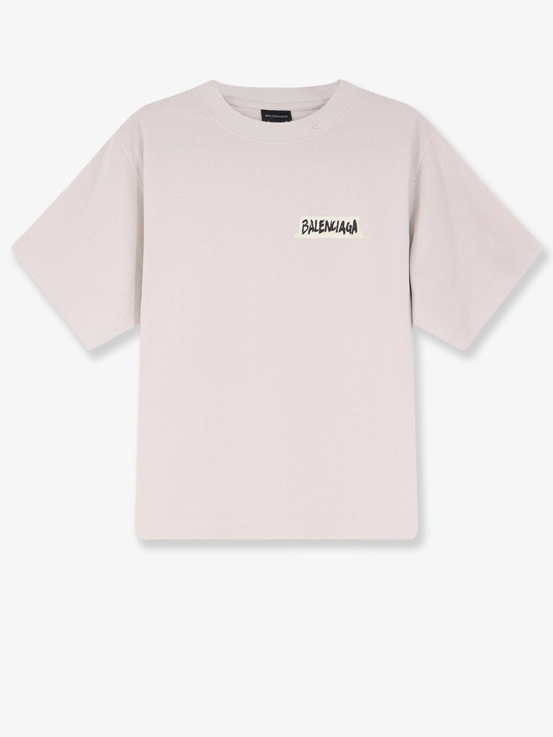 Balenciaga Balenciaga Cotton T-Shirt Beige Women - World Class Fashion