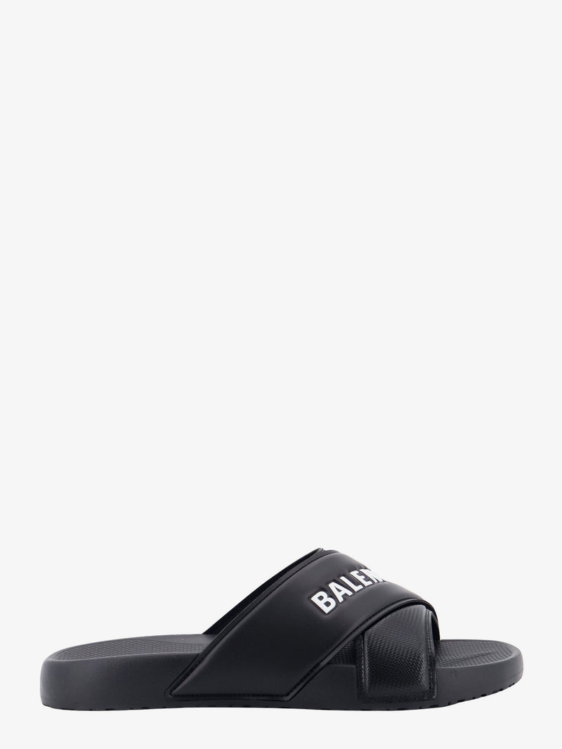 Balenciaga Balenciaga Sporty Pool Eva Slide Sandals Black - World Class Fashion