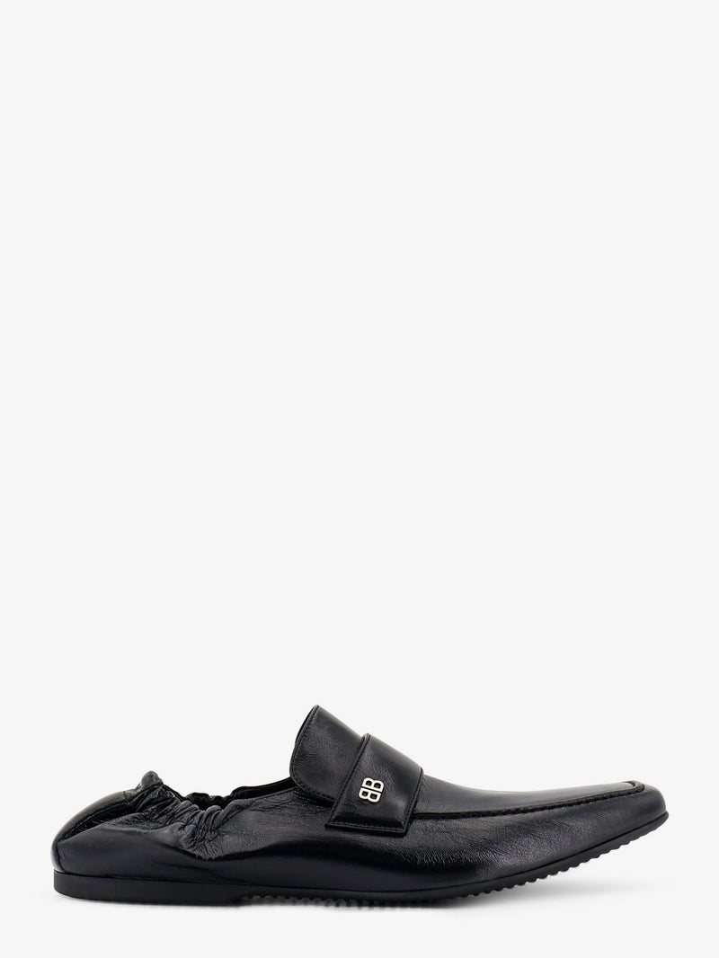 Balenciaga Balenciaga Palermo BB Leather Loafers Black - World Class Fashion