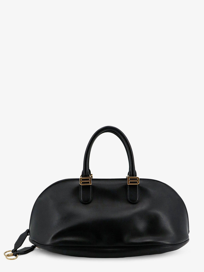 Balenciaga Balenciaga Bolero Bowling Medium Leather Bag Black - World Class Fashion
