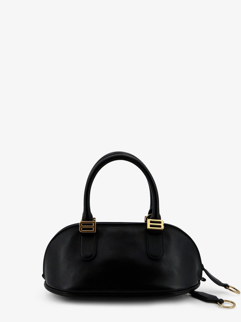 Balenciaga Balenciaga Bowling Bolero Leather Handbag Black - World Class Fashion