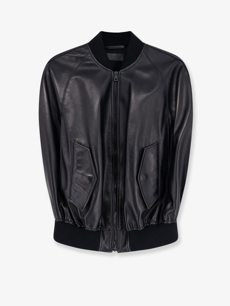 Balenciaga Balenciaga Sleeveless Leather Jacket Black - World Class Fashion