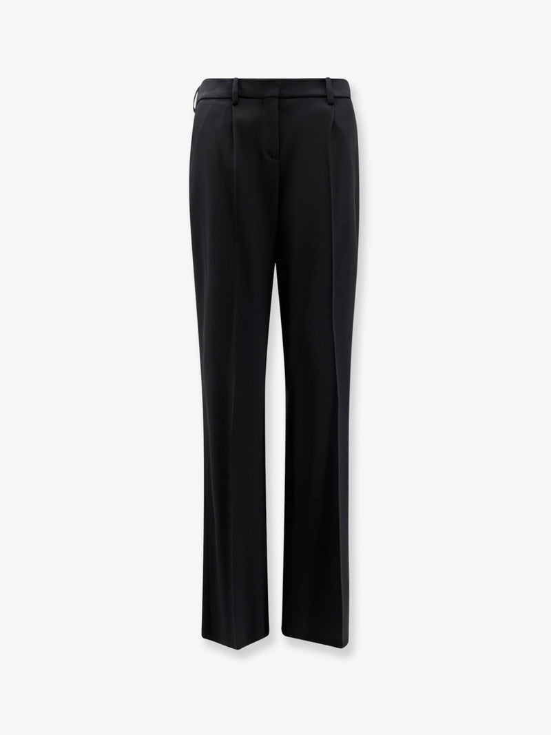 Balenciaga Balenciaga Slim Tailored Wool Trousers Black - World Class Fashion