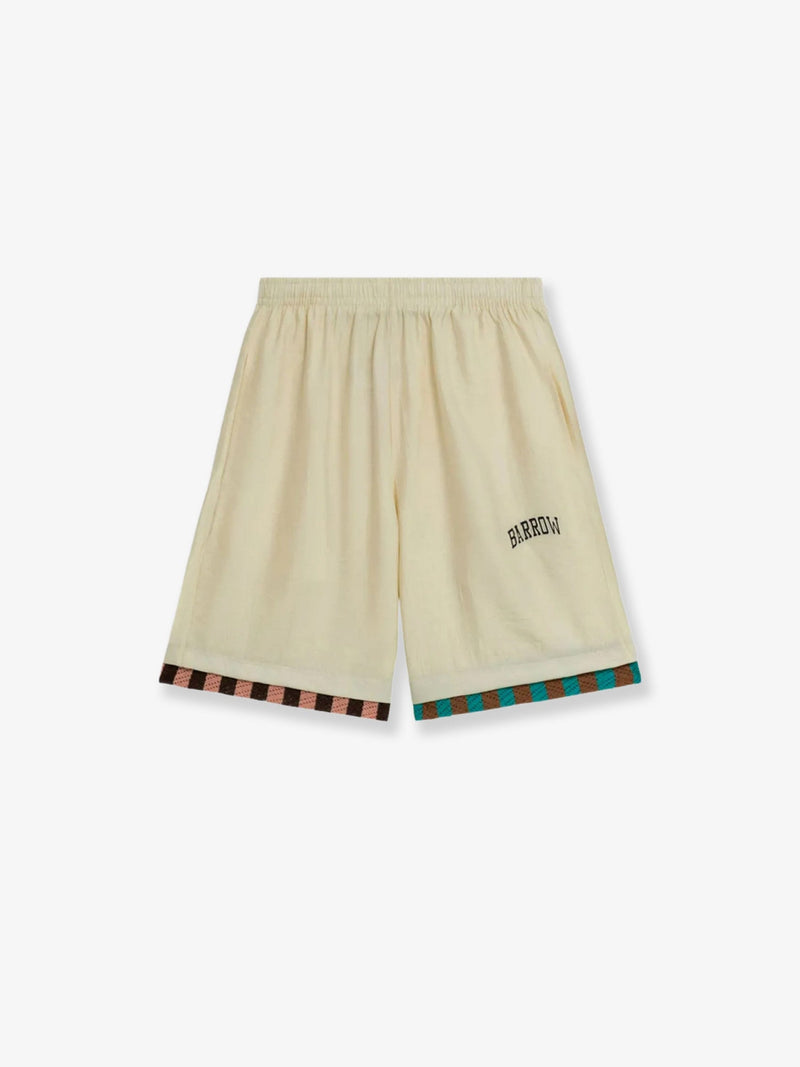 Barrow Barrow Viscose Blend Bermuda Shorts Beige Men - World Class Fashion