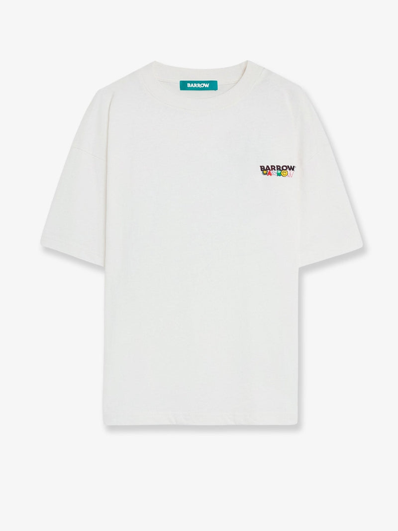 Barrow Camiseta Barrow de algodón blanca para hombre - World Class Fashion