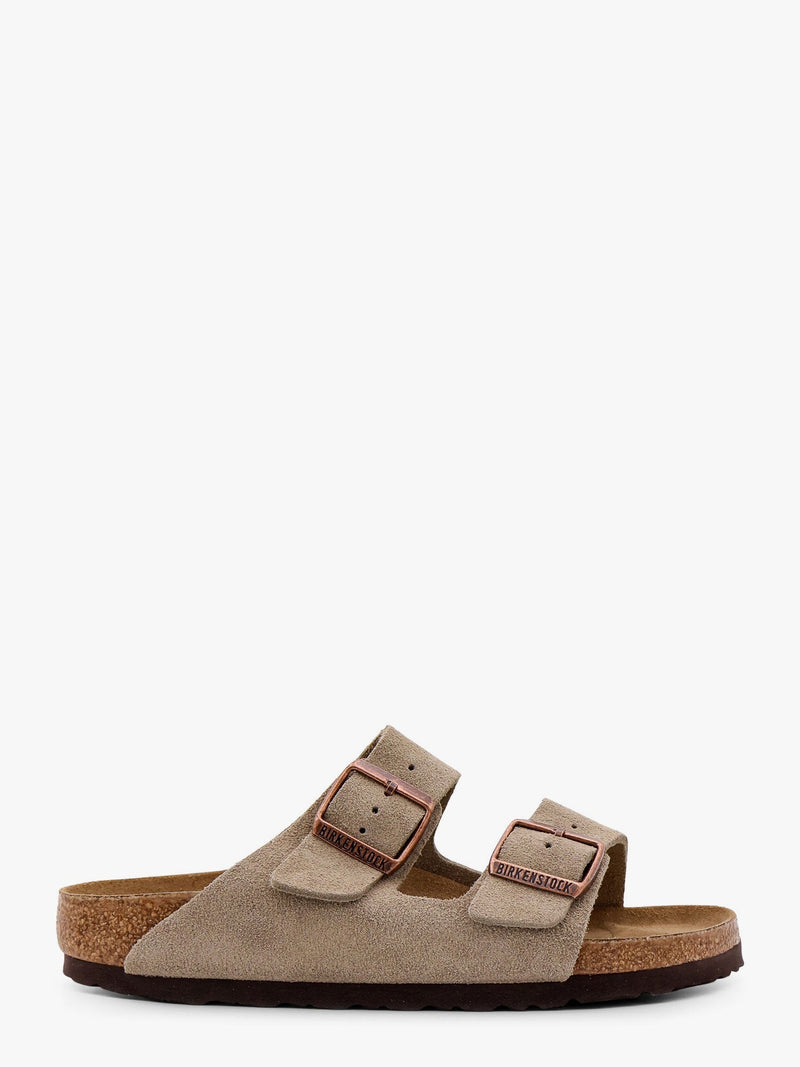 Birkenstock Birkenstock Arizona Suede Sandals Taupe - World Class Fashion
