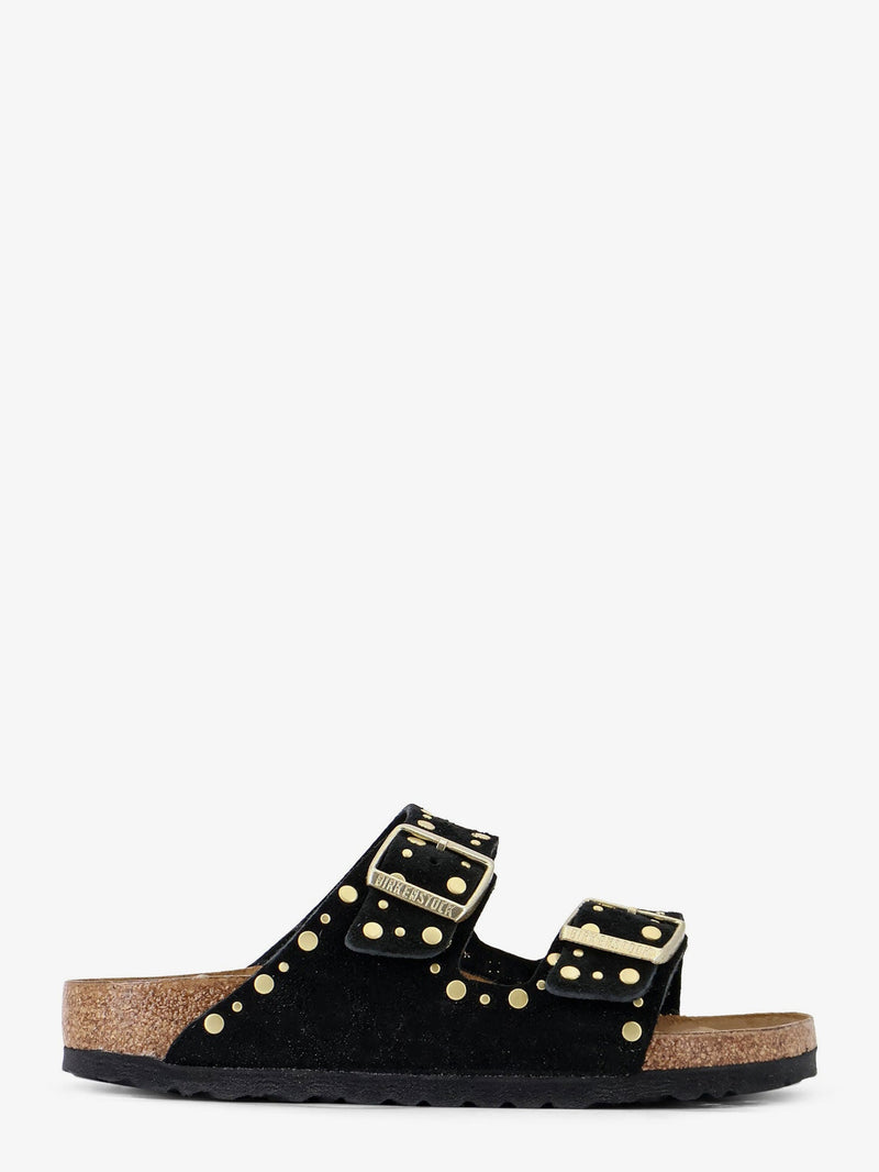 Birkenstock Birkenstock Arizona Rivet Suede Sandals Black Women - World Class Fashion