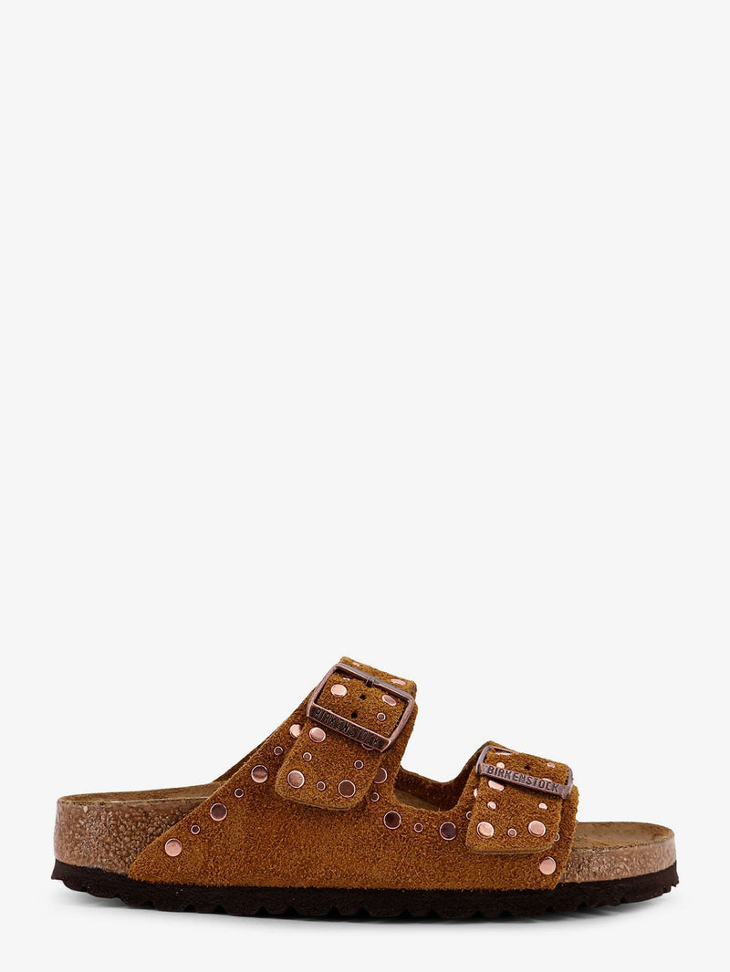 Birkenstock Birkenstock Arizona Rivet Suede Sandals Brown - World Class Fashion