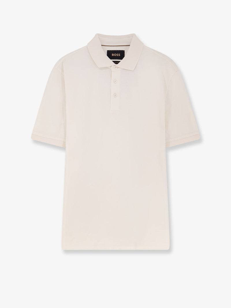 Boss Boss Perry Cotton Polo Shirt White - World Class Fashion